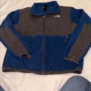 The North Face Blue and Black Fleece Jacket